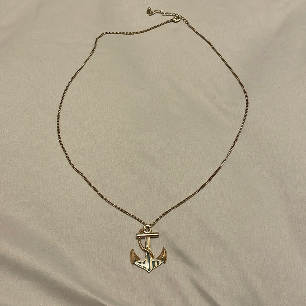 Sailor anchor pendant necklace